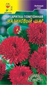 Маргаритка Малиновый шар помпонная 0.03г Дв 25см (Цвет сад)