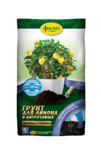 Грунт для цитрусовых и лимона 5л Цветочное счастье 5/315 Фаско