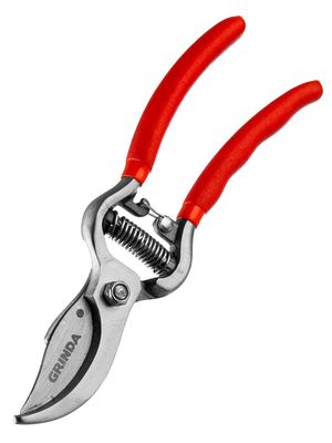 Секатор GRINDA G-5, Секатор цельнокованный с эргономичными рукоятками, плоскостной, 210 мм, рез до 25мм