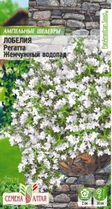 Лобелия Регатта Жемчужный Водопад ампельная 8шт 20см (Сем Алт) Ампельные шедевры