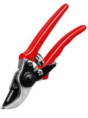 Секатор GRINDA G-44, Секатор-мини, с алюминиевыми рукоятками, плоскостной, 152 мм.