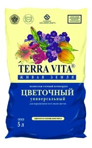 Грунт д/цветов унив.  5л Живая Земля 5/385 Фарт