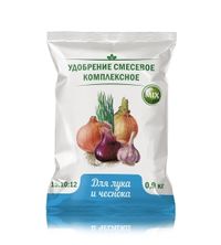 Для лука и чеснока 0,9кг мин.удобрение 5/30/1050 НА