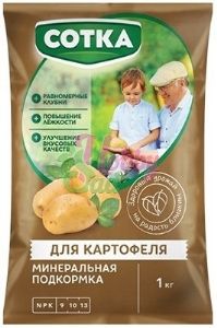 Для картофеля 1кг Сотка мин.удобрение 12/1080 Рус