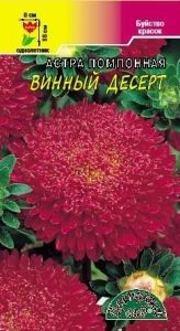 Астра Десерт Винный помпонная 0.2г Одн 55см (Цвет сад)