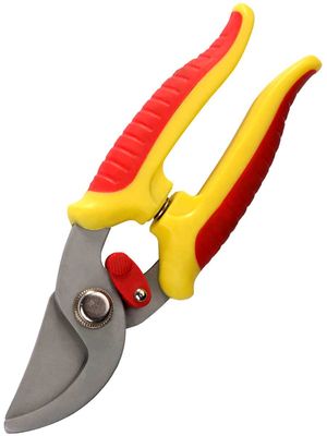 Секатор  GRINDA, Секатор компактный, с эргономичными двухкомпонентными рукоятками, плоскостной, 175мм