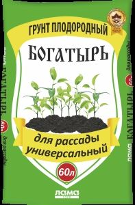 Грунт для рассады 60л Богатырь 1/45 Лама-торф
