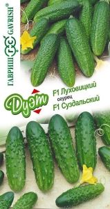 Огурец Луховицкий F1+Суздальский F1 20 шт (Гавриш) автор.серия Дуэт