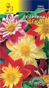 Георгина Денди махровая 0.2г Одн смесь 50см (Цвет сад)