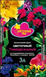 Грунт д/цветов унив.  3л Цветочный Рай 6/540 БХЗ