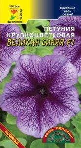 Петуния Великан Синяя F1 крупноцветковая 10шт Одн 25см (Цвет сад)