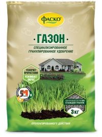 Для газона  3кг весна-лето 5М мин.удобрение 1/10/280 Фаско