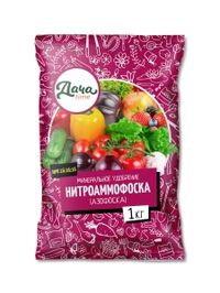 Нитроаммофоска 1кг (N-16%:P-16%:K-16%) (Азофоска)  Дачаtime 12/1080
