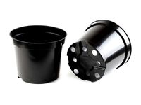 Горшок для рассады V-2,5л. 18*14 круг.черн/литой/АмТ