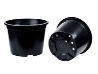 Горшок для рассады V-3л. 19*15 круг.черн/литой/АмТр