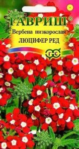 Вербена Люцифер Ред низкорослая 0,1г Одн 25см (Гавриш)