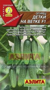 Огурец Детки на ветке F1 0,25г Пч Ранн (Аэлита)