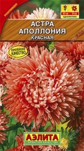Астра Аполлония Красная хризантемовидная 0.2г Одн 70см (Аэлита)