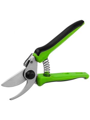 Секатор компактный, с двухкомпонентными рукоятками, плоскостной, 190 мм