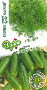 Огурец Малохольный 0,3г+Укроп Гренадер 2г (Гавриш) Дуэт Хорошие соседи